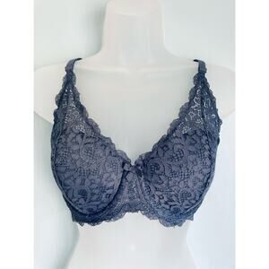 Victoria's Secret Bra Lined Demi Body By Victoria 38C Lace Blue